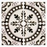 carreau de ciment "feuilles en cercle" 2620-1